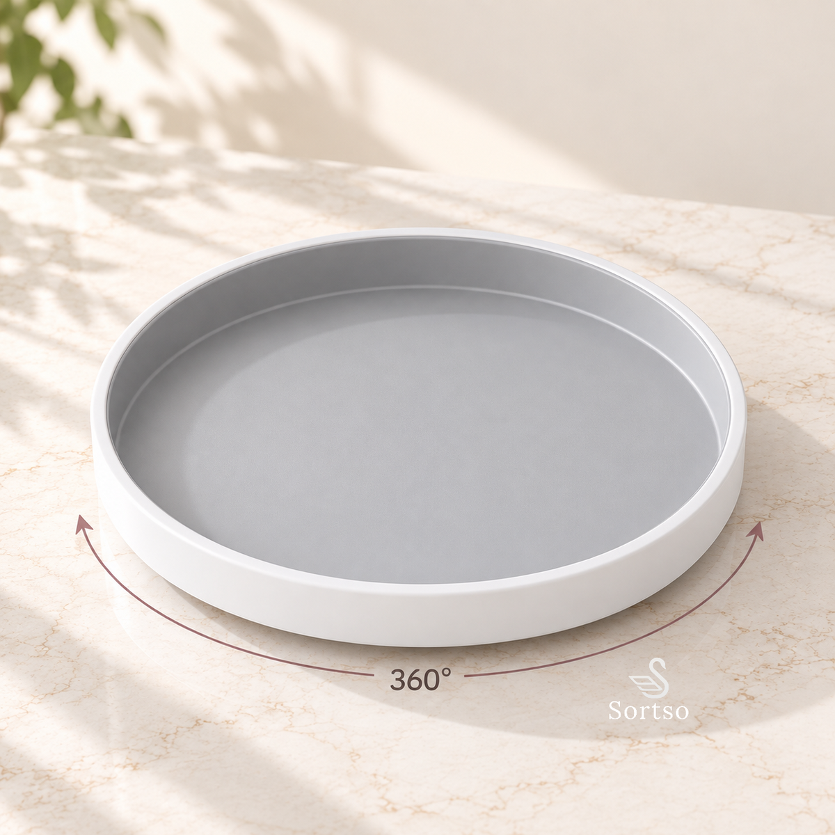 360° rotating turntable cabinet organizer in Pakistan for kitchen and pantry storage